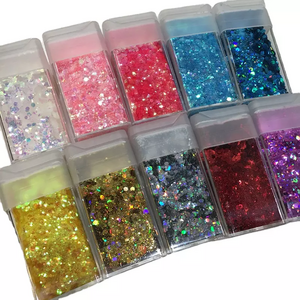 Hot Selling Wholesale Bulk Resin Chunky Mixed Glitter Free Sample For Nail Party Christmas Crafts Decoration