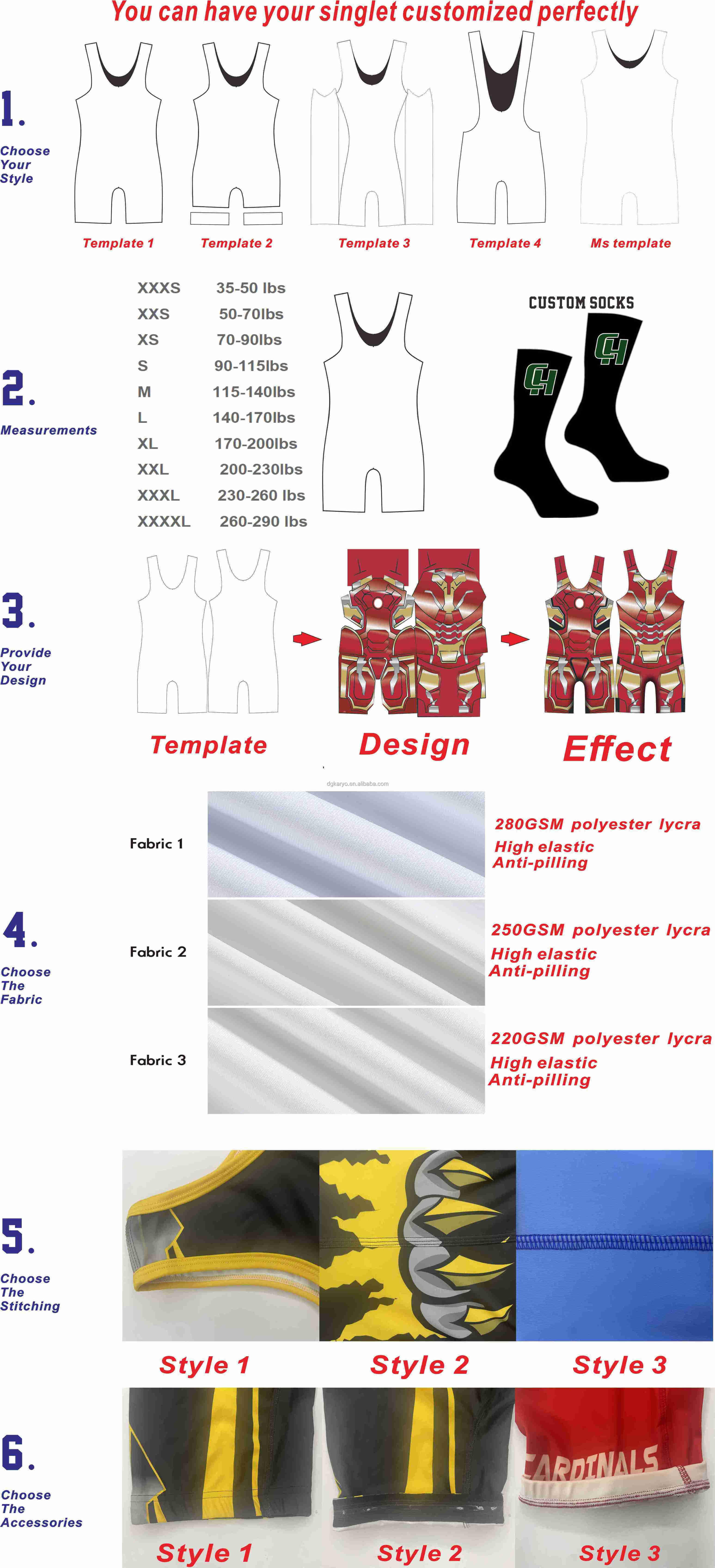 Customizable Singlets freestyle wrestling singlets Custom Sublimation Printing Wrestling ...