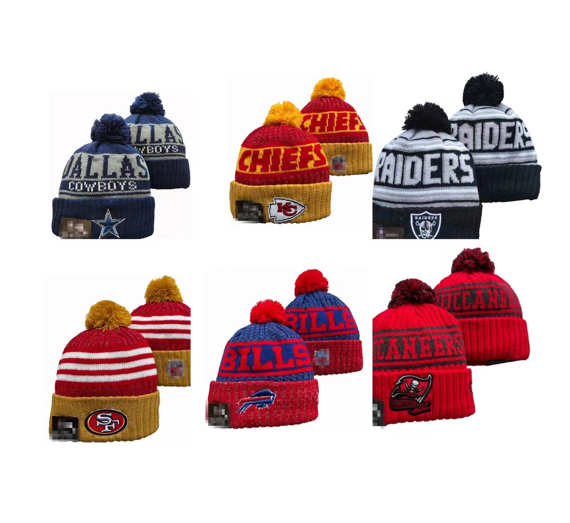 Bills SF Patriots Saints Packers Raiders American football Basketball winter NFL beanies kint hats for 32 teams