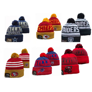 Bills SF Patriots Saints Packers Raiders American football Basketball winter NFL beanies kint hats for 32 teams