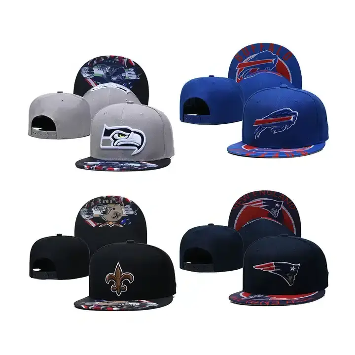 High quality 3D embroidery hats American football NFL snapback caps for 32 teams