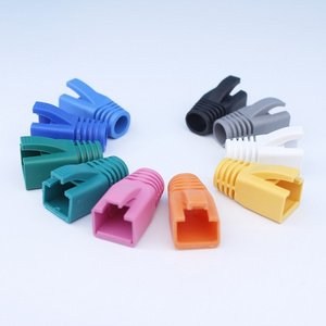 plug cover boot rj45 connector rubber cable boots patch cord crimping machine with boot