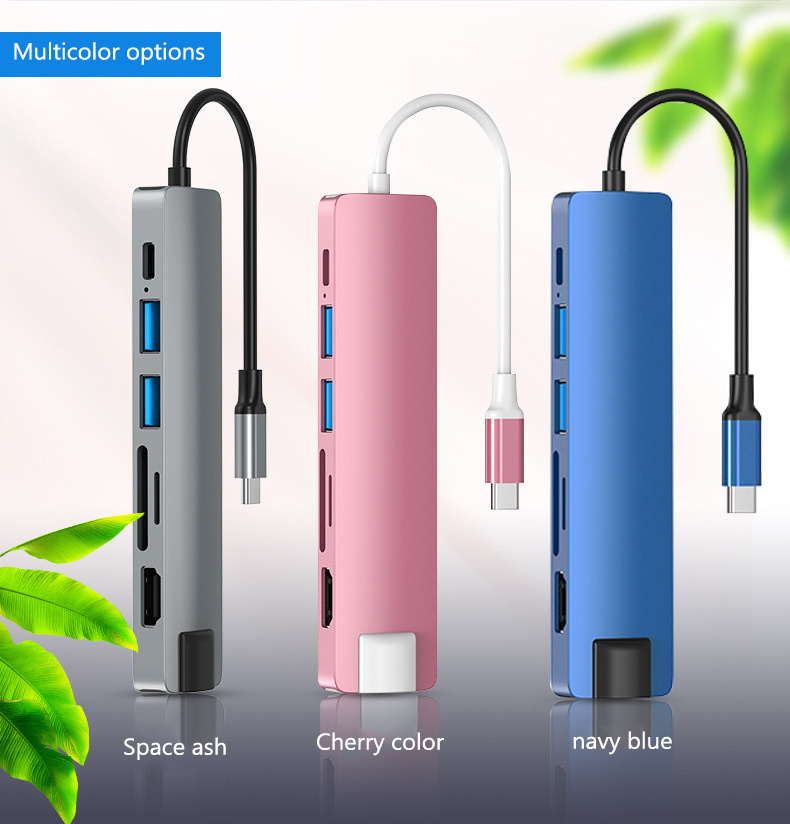 high speed 2 3 4 5 6 7 8 9 10 11 12 in 1 port ports new design usb charging por c hub adapter charger type c 2.0 3.0 usb  hub