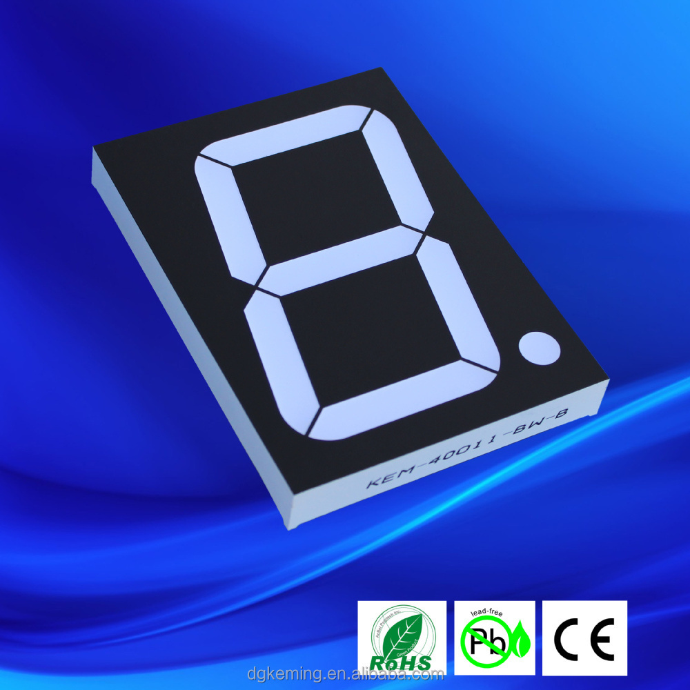 white 4 inch seven segment led number 7 segment display