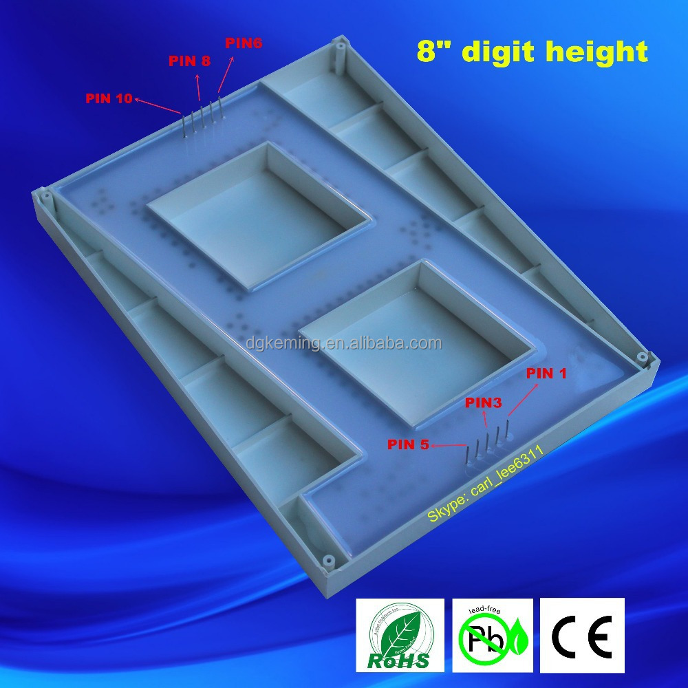 8 inch large outdoor 1 digit 8 inch big 7 segment led display