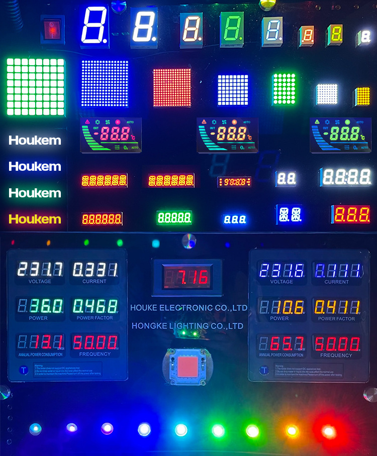 High quality 0.25 0.28 0.36 0.39 0.56 0.8 inch 1 2 3 4 digits led 7 segment display