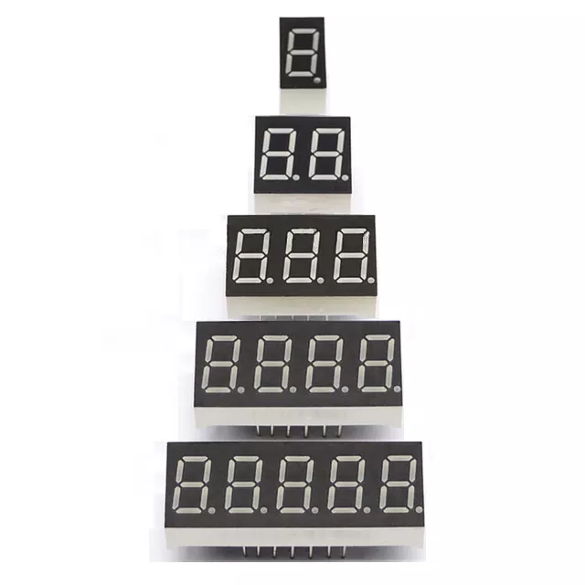 High quality 0.25 0.28 0.36 0.39 0.56 0.8 inch 1 2 3 4 digits led 7 segment display