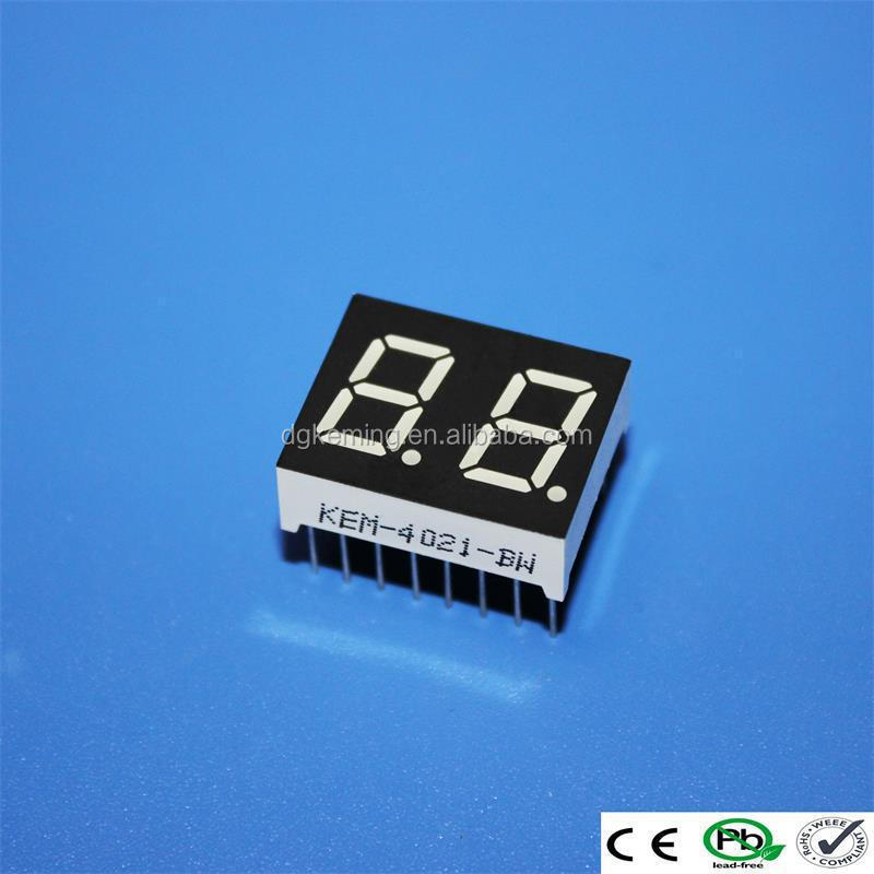 kem-4021-bpg pure green 0.4 inch dual digit 7 segment display 2 digit led numeric display