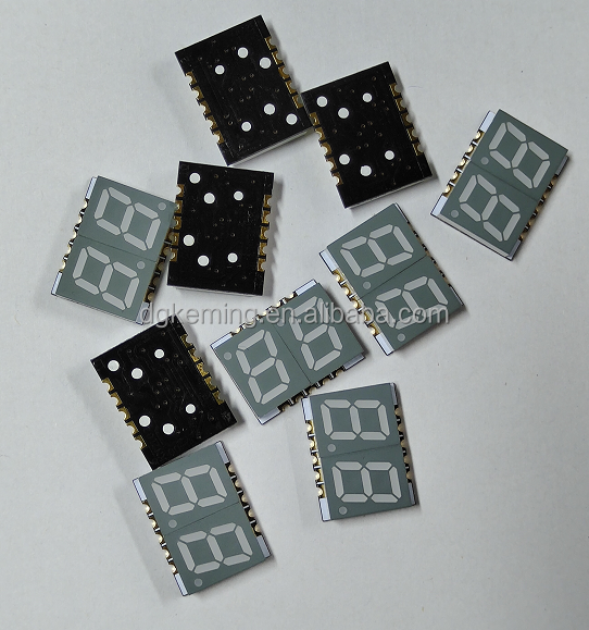 white dual digit 0.39 inch 7 segment smd led display 0.39