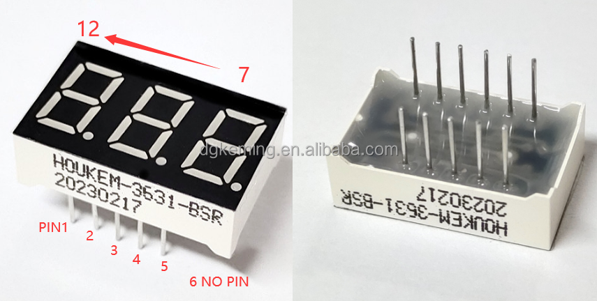 High quality 0.25 0.28 0.36 0.39 0.56 0.8 inch 1 2 3 4 digits led 7 segment display