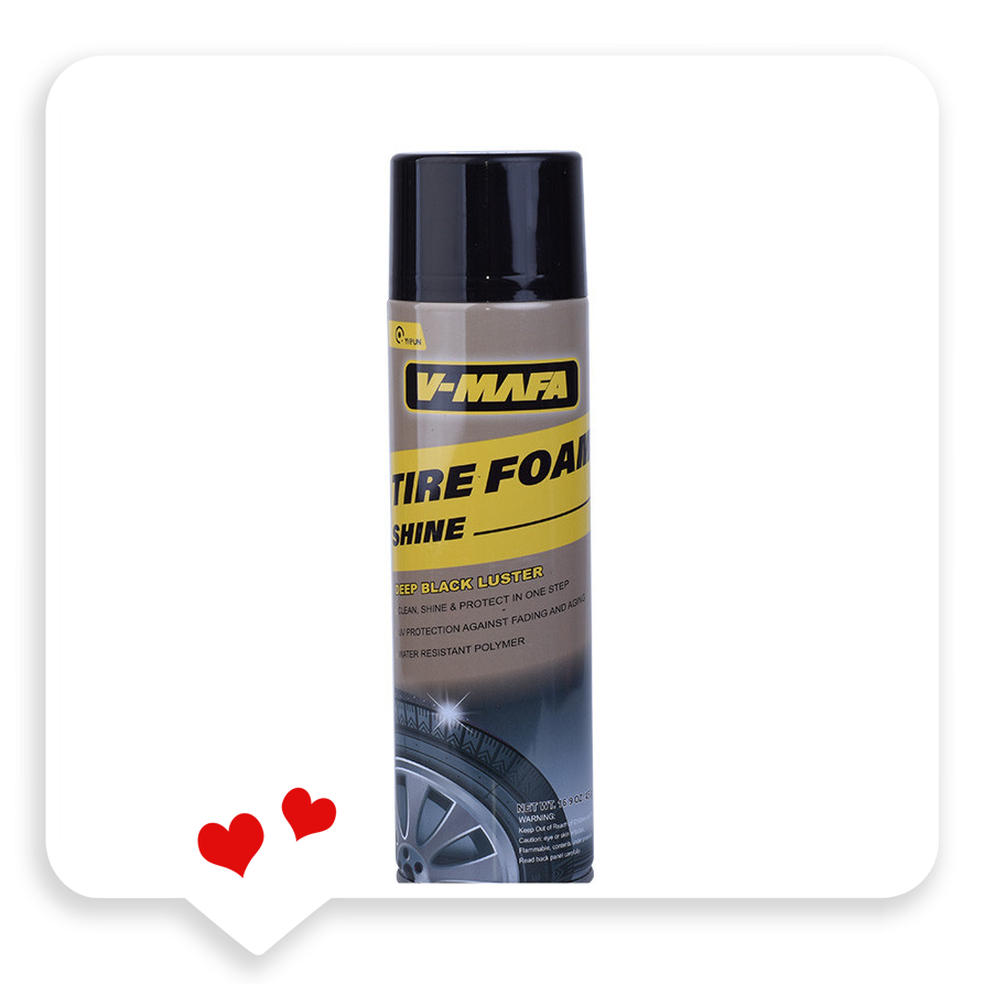 best selling car tire foam polishing cleaner spray car care products tire shine spray aerosol tire foam cleaner