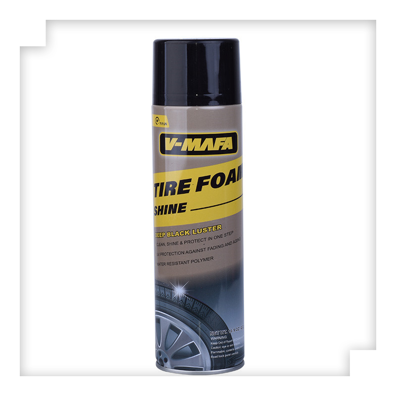 best selling car tire foam polishing cleaner spray car care products tire shine spray aerosol tire foam cleaner