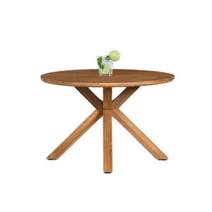 dining table round Round Table Good Quality Making From Acacia Wood Making Modern Outdoor Furniture Made In Vietnam Manufacturer