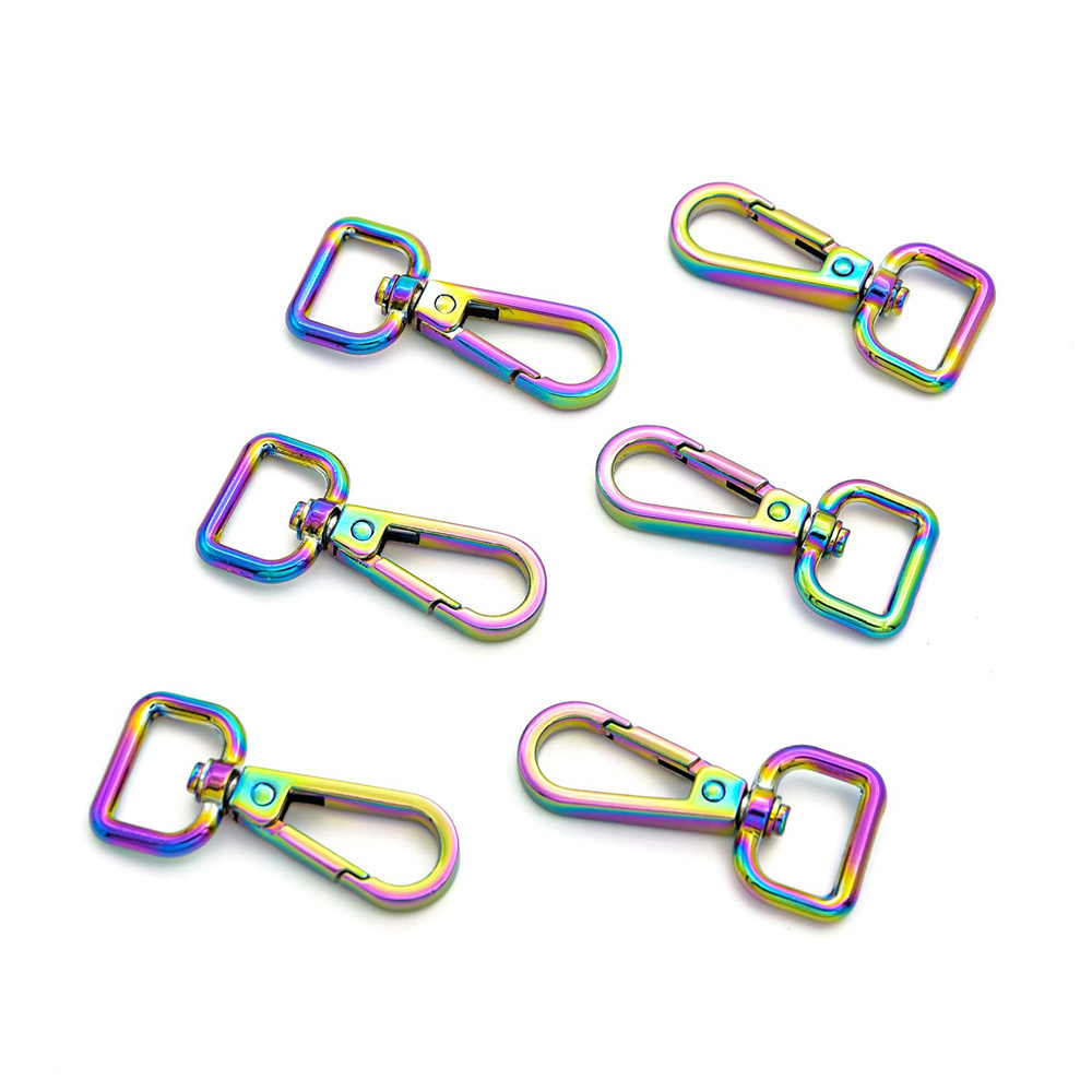 Rainbow plated high quality metal hook for bags from GRS factory