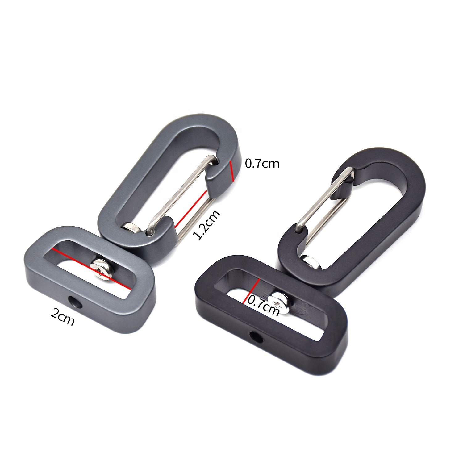 Dog Leash Swivel Carabiner  Heavy Duty Metal Hook Auto Locking Climbing Carabiner Clip Swivel Hook Aluminum Carabiner