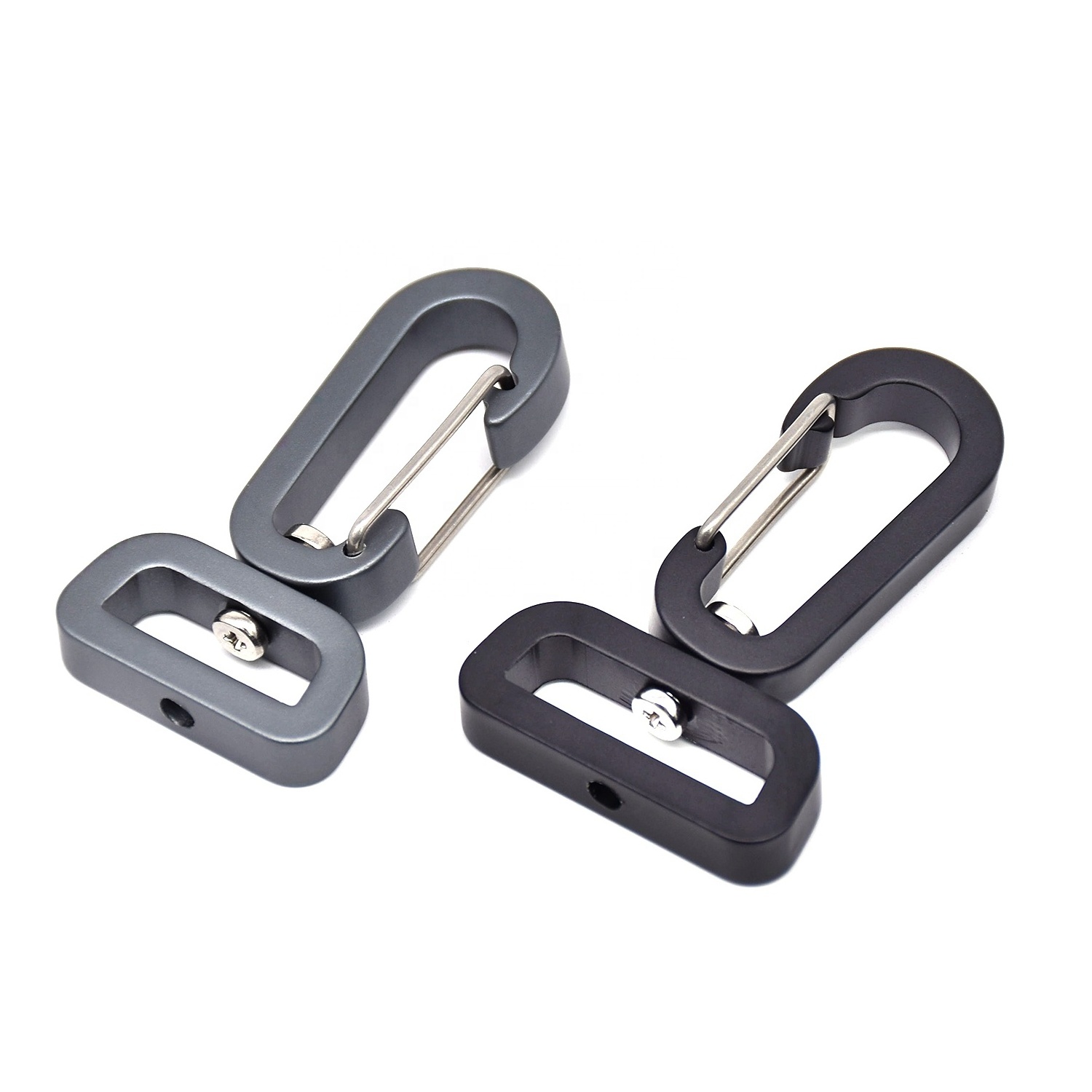 Dog Leash Swivel Carabiner  Heavy Duty Metal Hook Auto Locking Climbing Carabiner Clip Swivel Hook Aluminum Carabiner