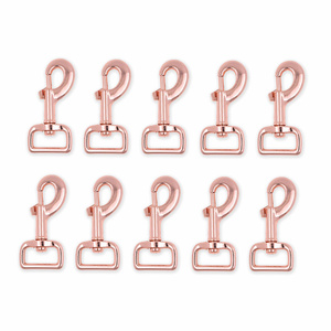 Wholesale GRS rose gold Swivel Snap Hooks Heavy Duty Trigger Clip Clasps for bag Dog Leashes Straps Harnesses hangers