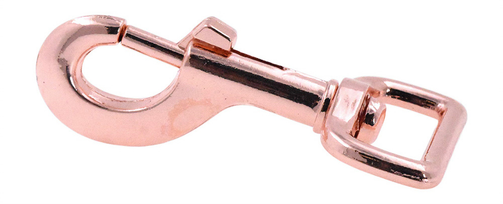 Wholesale GRS rose gold Swivel Snap Hooks Heavy Duty Trigger Clip Clasps for bag Dog Leashes Straps Harnesses hangers