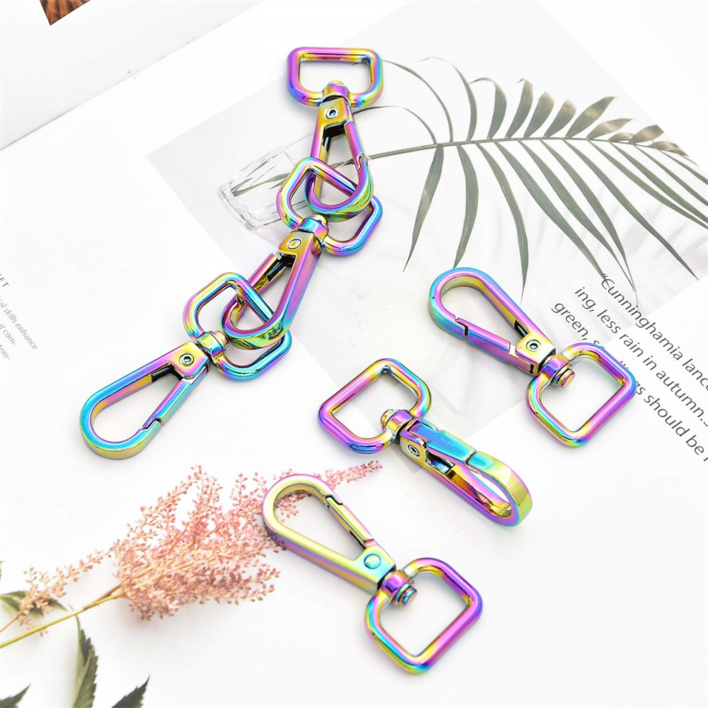 Rainbow plated high quality metal hook for bags from GRS factory