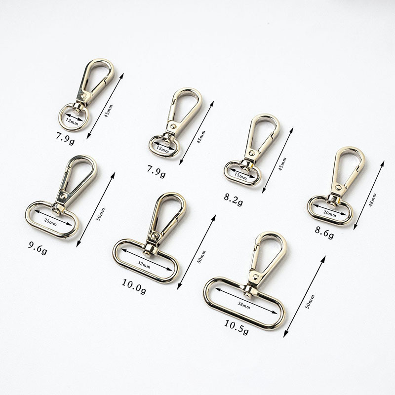 Customized Snap Hook For Bag Hardware Dog Hook Safety Metal Swivel Hooks For Handbag