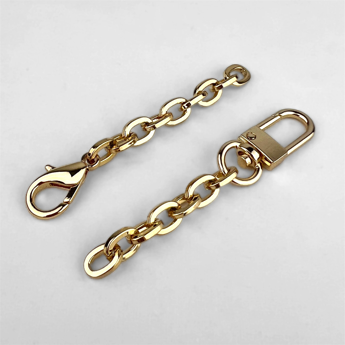 Handbag hardware replacement bag strap chain length extender metal alloy luxury short fancy elegant chain strap for designer bag