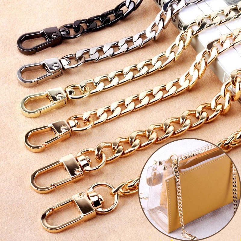 Long Metal Chain Strap Handle Crossbody Replacement For Handbag Bag Chain Strap Shoulder Bag 4 Color 120cm