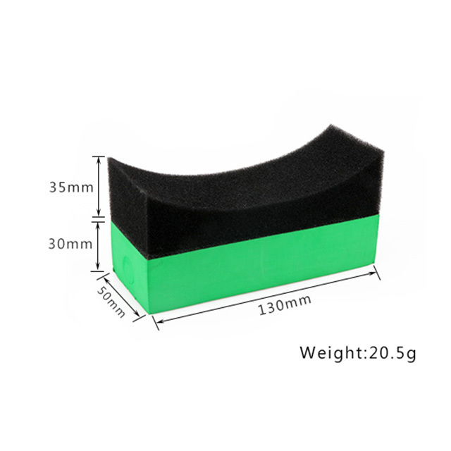 Large Size Wax Yoyo Applicator Car Tire Cleaning Polyurethane Foam Pad Green Sponge Tyre Waxing Ceramic Coating Eva Applicator