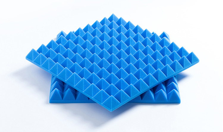 Blue Color Acoustic Pyramid Foam Panels 4X8 Sound Insulation Acoustic Panel Colored Acoustic Foam