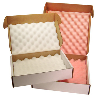 Anti-Static Foam ESD Packing Foam Lined Corrugated Box decorative  fire retardant acoustic egg crate foam