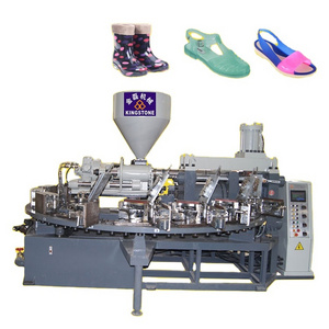 Plastic Women Crystal Shoes PVC Jelly Shoe Flat Sandals Directly Injection Machine