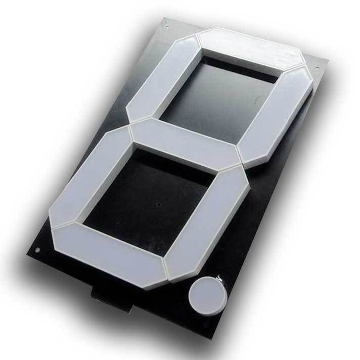 8 inch LED 7 segment display with emitting super green color large segment digit led display