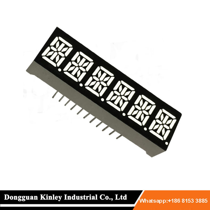 0.39 inch  6 digit 14 segment alphanumeric led display red emitting color taxi cabs meter display module