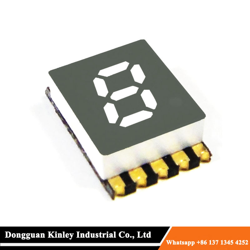 Small size 7 segment smd led display 0.2 inch 1 digit 7 segment surface mount Display