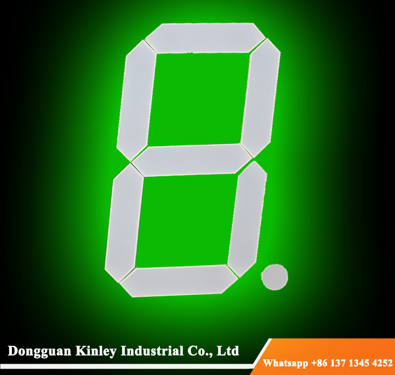 8 inch LED 7 segment display with emitting super green color large segment digit led display