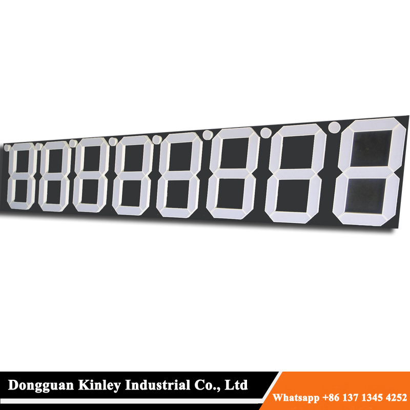 8 inch LED 7 segment display with emitting super green color large segment digit led display