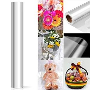 Custom Christmas Iridescent Opp Bopp Treat Film White Packaging Healifty Cellophane Wraps Rolls Transparent Flower for Birthday