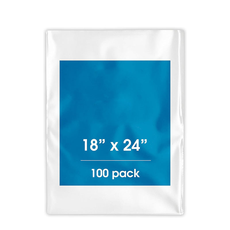 Flat Open Ended Poly Bags Clear 1 Mil Food Safe Plastic Custom Heat Seal LDPE Side Gusset Bag Plastic Bags for Craft Tools JS