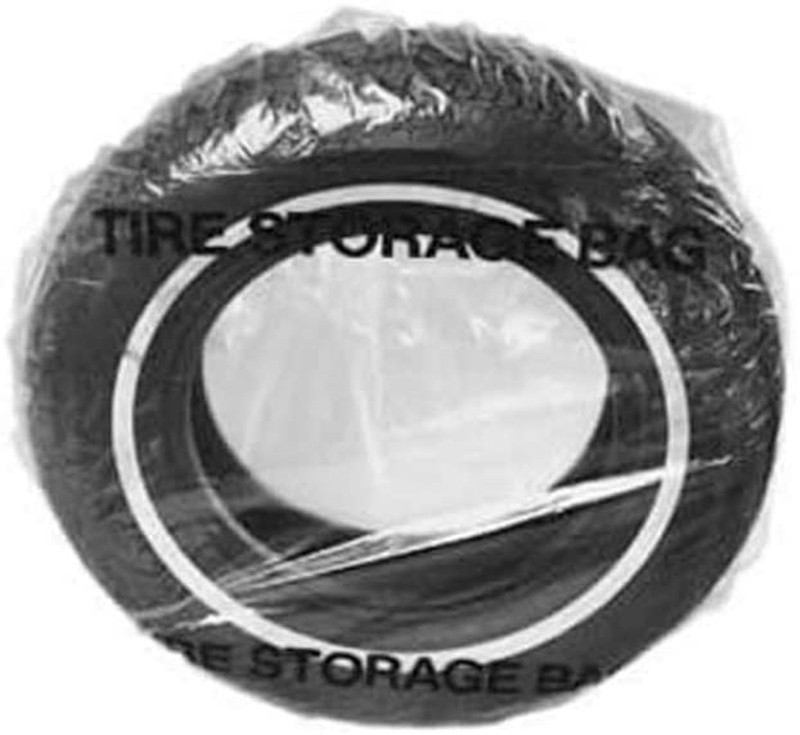 100-Pack Heavy-Duty Plastic Protective Polyethylene Tire Protection Bags Disposable and Gravure Printed for Storage