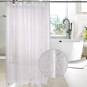 Wholesale PEVA 8G Bathroom Shower Curtain Liner Clear Heavy Duty Waterproof Shower Curtain Liner