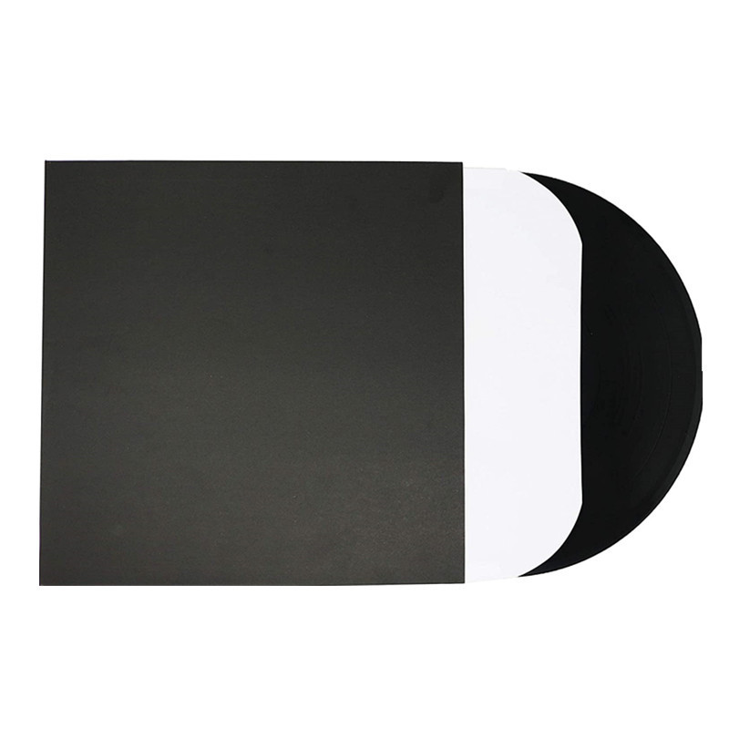 400 GSM Heavyweight Black Cardboard Album Jackets for Vinyl Record Made of Paper for Gift Giving