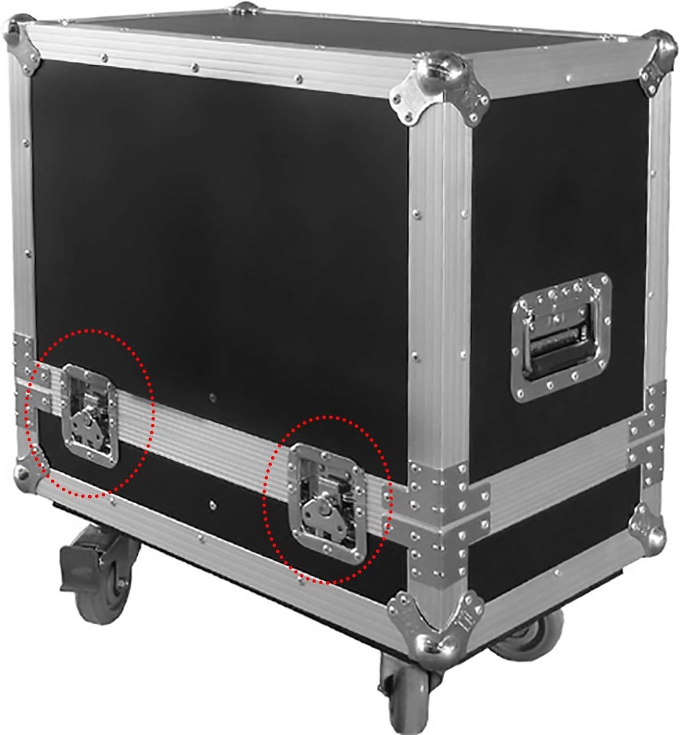 Heavy Duty Road Flight Case Spring Loaded Recessed Butterfly Twist Latch 125 degrees Openable 10 Hole Replacement