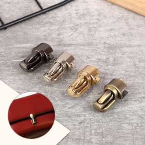 Durable Metal Column Tuck Lock Closure Catch Clasp Buckle Fasteners for Leather Bag Case Handbag Purse Accessories