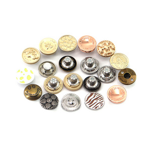 Metal Buttons Antique Silver and Bronze Color for Sewing DIY Crafts Sewing Decorations, Mixed Vintage Style Flower Round Buttons