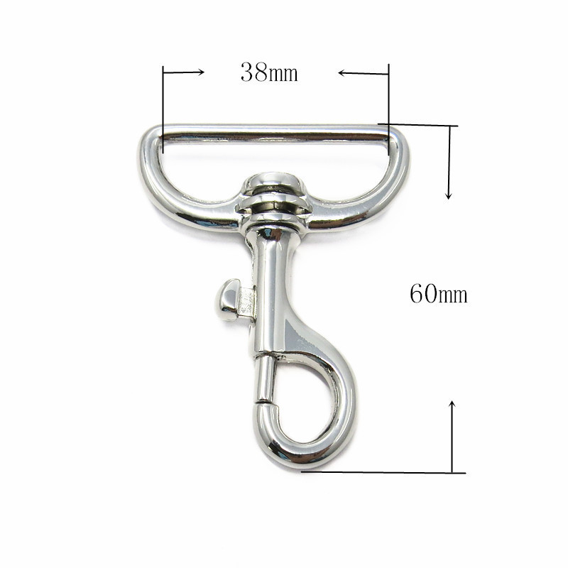 Wholesale Metal Carabiner Clip Carabiners Steel Swivel Spring Belt Bolt Buckle Handbag Snap Hook For Bag Pet