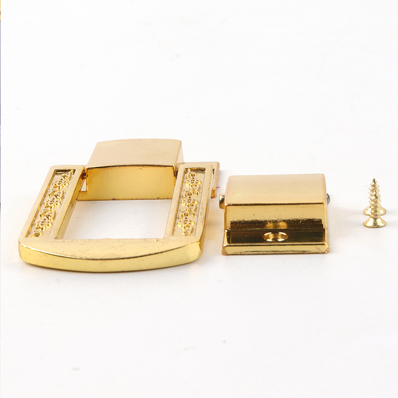 Kingming Factory Wooden Box Lock/Latch with Screw, Small Lock/Clasp for Jewelry box and Wine Box