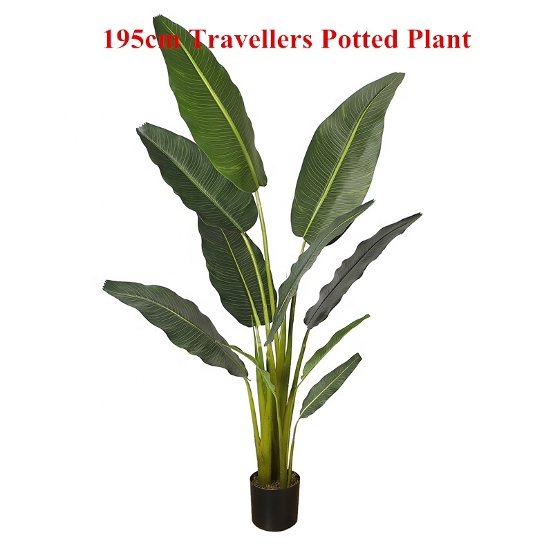 Top Quality 200CM Height Artificial Canna Plant Canna Bonsai Plant Artificial Banana Tree for Indoor