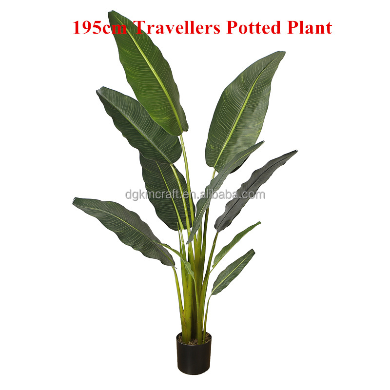 Top Quality 200CM Height Artificial Canna Plant Canna Bonsai Plant Artificial Banana Tree for Indoor