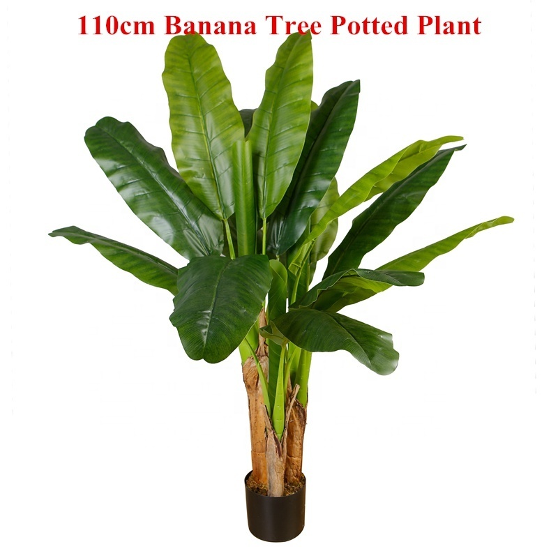 Top Quality 200CM Height Artificial Canna Plant Canna Bonsai Plant Artificial Banana Tree for Indoor