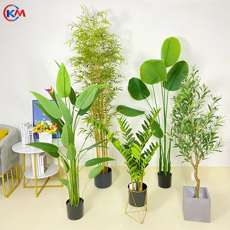 Factory Quality Artificial Plants Decoration Trees Artificial Indoor Plants Faux Potted Plants Plastic Tree Bonsai