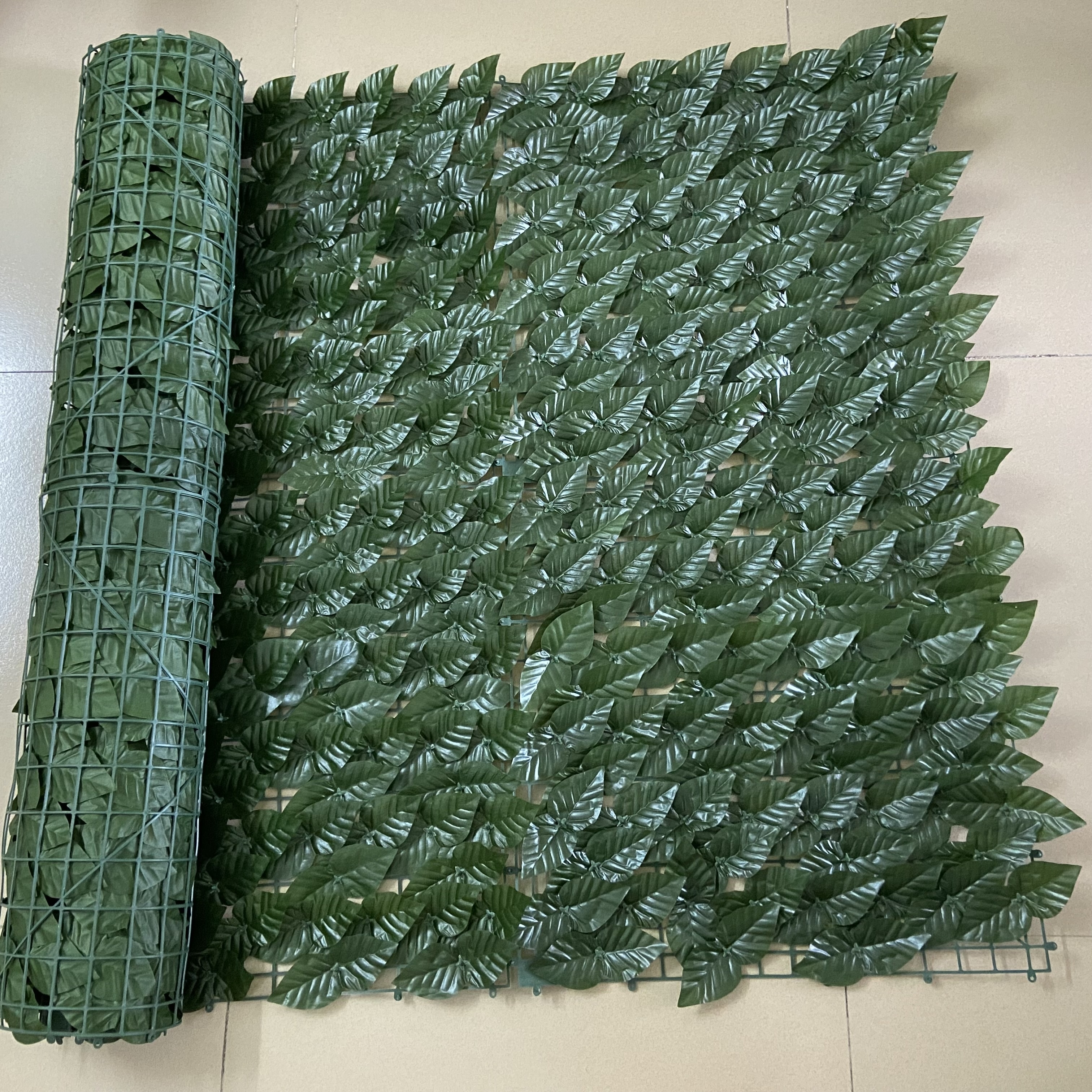 High Quality Privacy Fence Panel  100*300cm Artificial Leaf Wall Artificial Leaves Fence Wall Decor